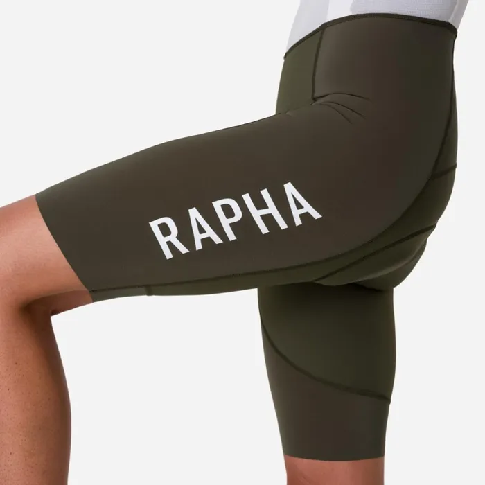 Women Pro Team Bib Shorts III 8211 Long Blackwhitegreen Whitedark Navy White Rapha Bibs Shorts and Tights