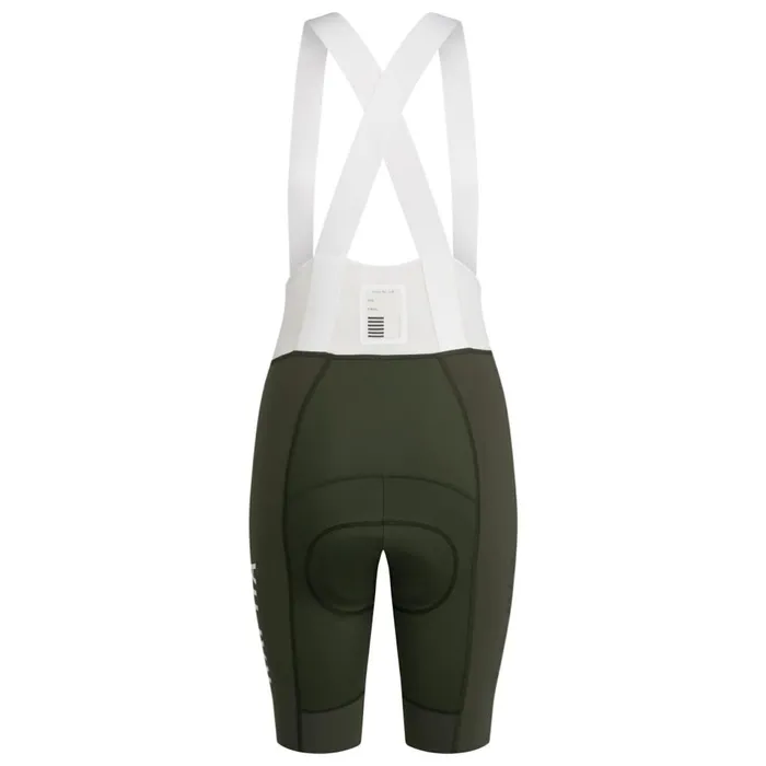 Women Pro Team Bib Shorts III 8211 Regular Green Whiteblackwhitedark Navy White Rapha Bibs Shorts and Tights