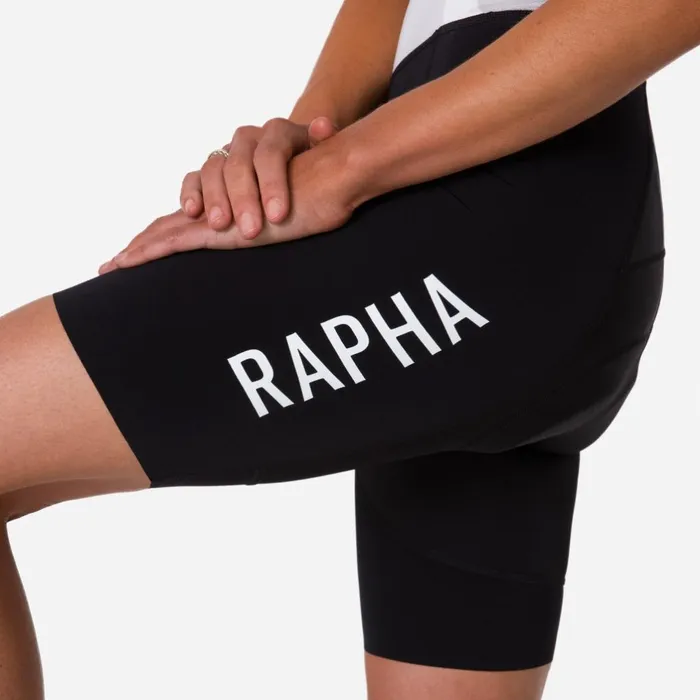 Women Pro Team Bib Shorts III 8211 Regular Green Whiteblackwhitedark Navy White Rapha Bibs Shorts and Tights