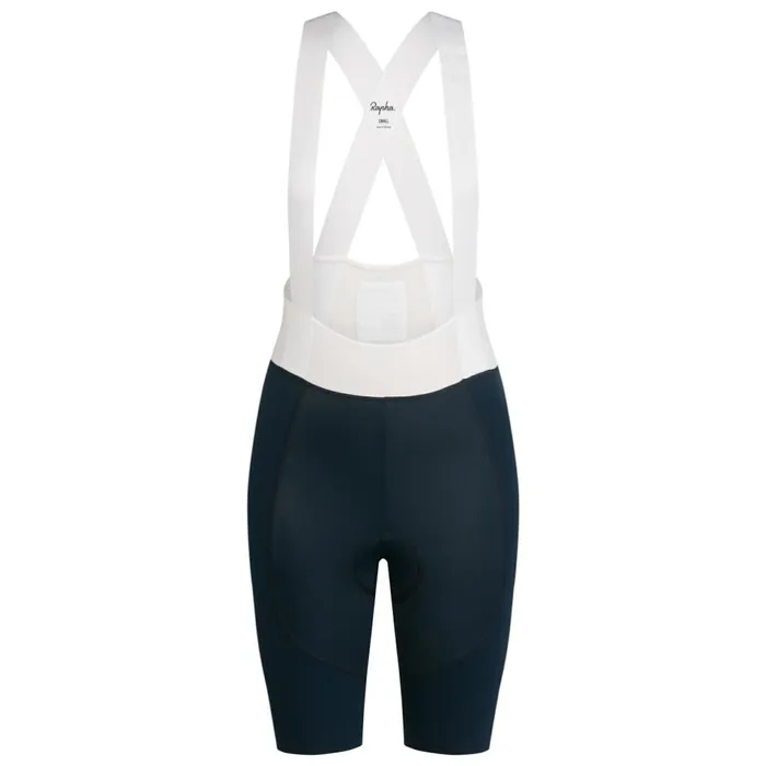 Women Pro Team Bib Shorts III 8211 Regular Green Whiteblackwhitedark Navy White Rapha Bibs Shorts and Tights