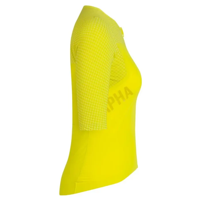 Women Pro Team Crit Jersey Chartreusegecko Yellowpeachorangedark Navydark Grey Rapha Jerseys