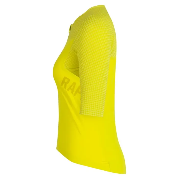 Women Pro Team Crit Jersey Chartreusegecko Yellowpeachorangedark Navydark Grey Rapha Jerseys