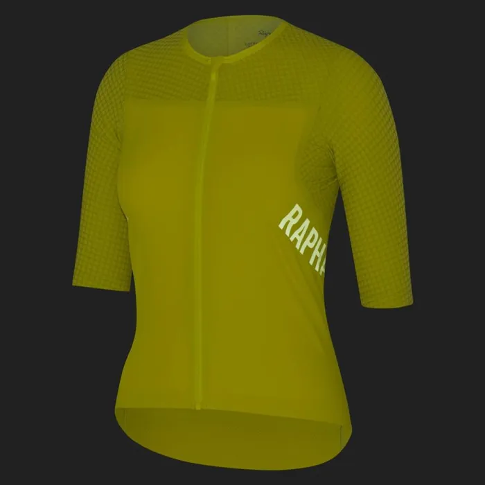 Women Pro Team Crit Jersey Chartreusegecko Yellowpeachorangedark Navydark Grey Rapha Jerseys