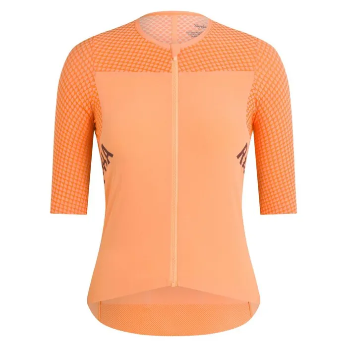 Women Pro Team Crit Jersey Chartreusegecko Yellowpeachorangedark Navydark Grey Rapha Jerseys