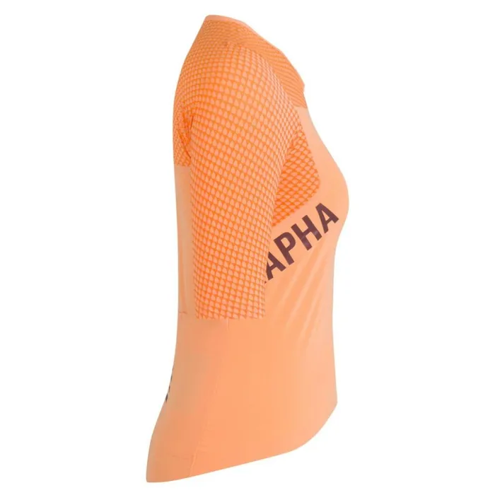 Women Pro Team Crit Jersey Chartreusegecko Yellowpeachorangedark Navydark Grey Rapha Jerseys