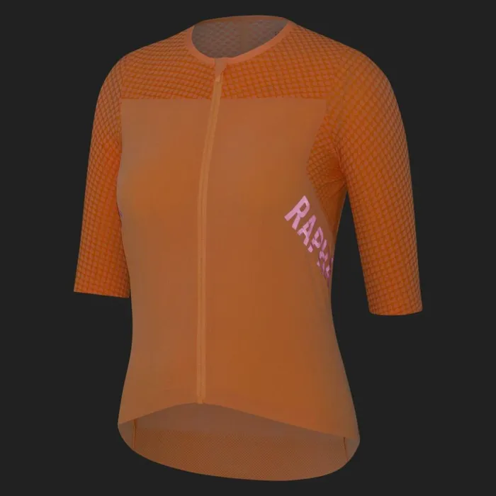Women Pro Team Crit Jersey Chartreusegecko Yellowpeachorangedark Navydark Grey Rapha Jerseys