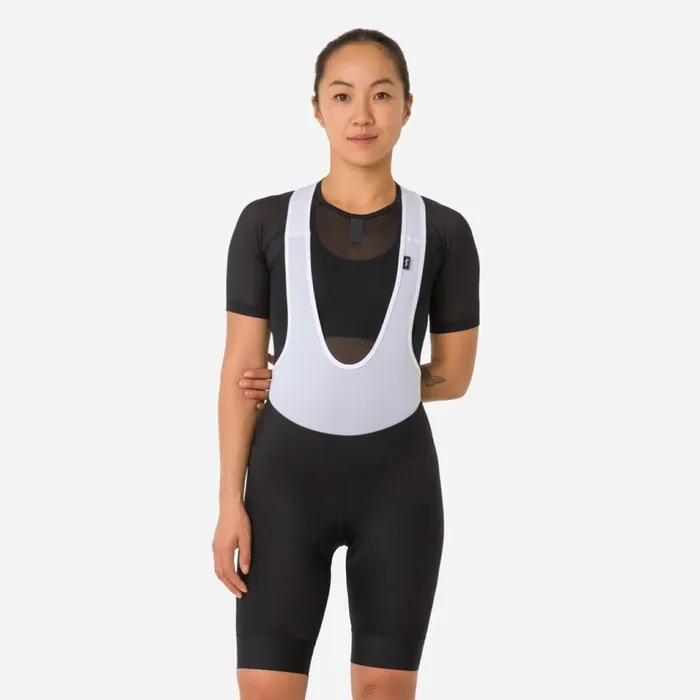 Women Pro Team Detachable Bib Shorts Racing Cycling Riding Blackwhitedark Greenpale Green Rapha Bibs Shorts and Tights