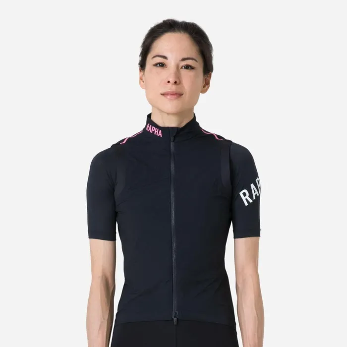 Women Pro Team Gazetta Gilet Gazetta Print Rapha Archive