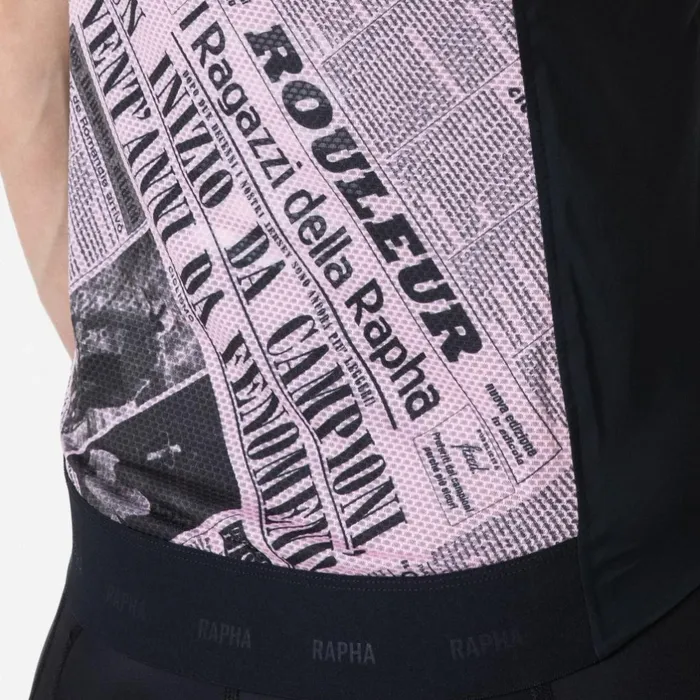 Women Pro Team Gazetta Gilet Gazetta Print Rapha Archive