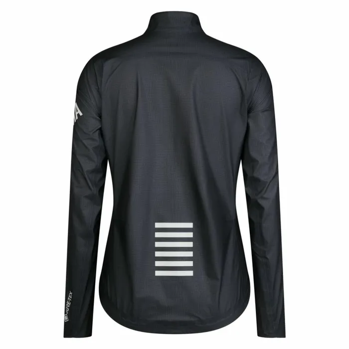 Women Pro Team GORETEX Lightweight Rain Jacket Black Charcoal Rapha Jackets and Vests