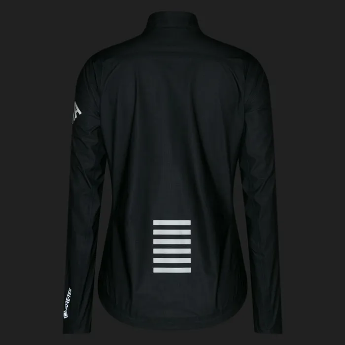 Women Pro Team GORETEX Lightweight Rain Jacket Black Charcoal Rapha Jackets and Vests