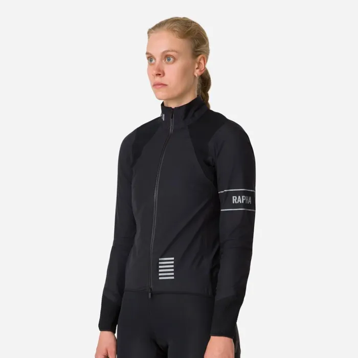 Women Pro Team GORETEX Rain Jacket Blackblack Rapha Jackets and Vests