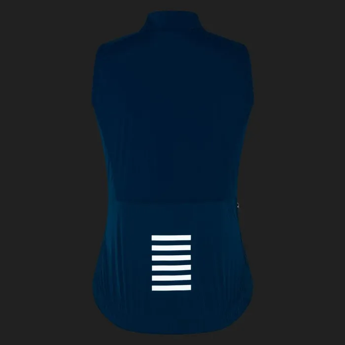 Women Pro Team Insulated Gilet Urban Chic White Alyssumblackwhitejewelled Bluewhitelime Greenwhite Rapha Jackets and Vests