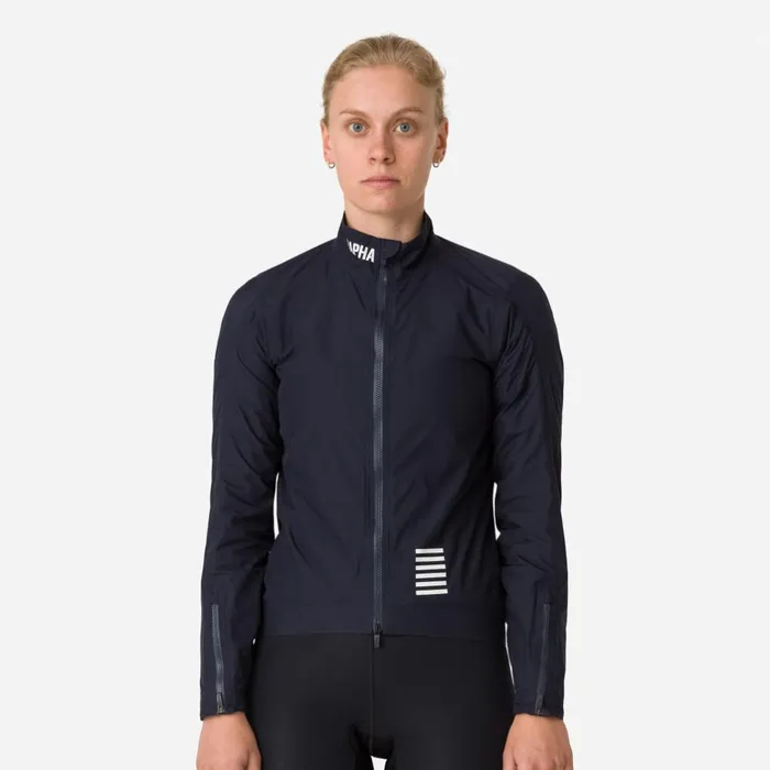 Women Pro Team Insulated Rain Jacket Dark Navywhite Rapha Jackets and Vests Women Pro Team Insulated Rain Jacket Dark Navywhite Rapha Jackets and Vests