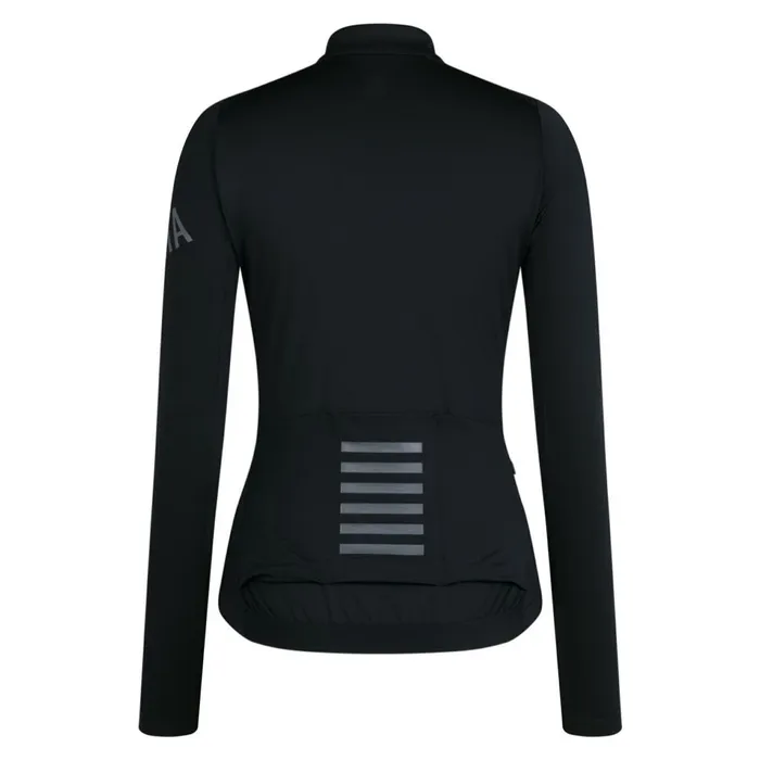 Women Pro Team Long Sleeve Midweight Jersey Blackgreywalnut Brownwhitegreywhitepetrol Bluewhite Rapha Jerseys
