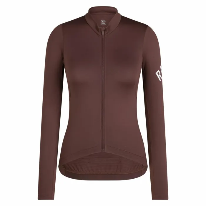 Women Pro Team Long Sleeve Midweight Jersey Blackgreywalnut Brownwhitegreywhitepetrol Bluewhite Rapha Jerseys
