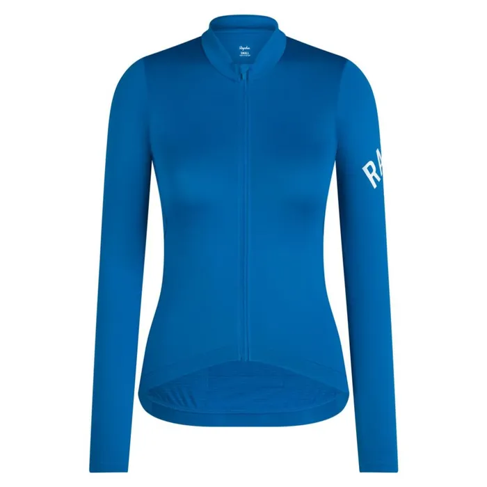 Women Pro Team Long Sleeve Midweight Jersey Blackgreywalnut Brownwhitegreywhitepetrol Bluewhite Rapha Jerseys