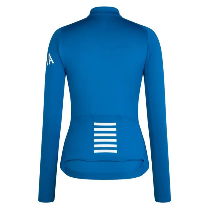 Women Pro Team Long Sleeve Midweight Jersey Blackgreywalnut Brownwhitegreywhitepetrol Bluewhite Rapha Jerseys