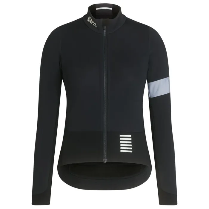 Women Pro Team Winter Jacket Blackwhitereddark Redbluepeach Rapha Archive