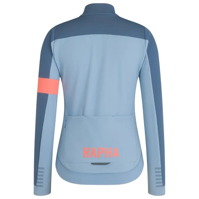 Women Pro Team Winter Jacket Blackwhitereddark Redbluepeach Rapha Archive