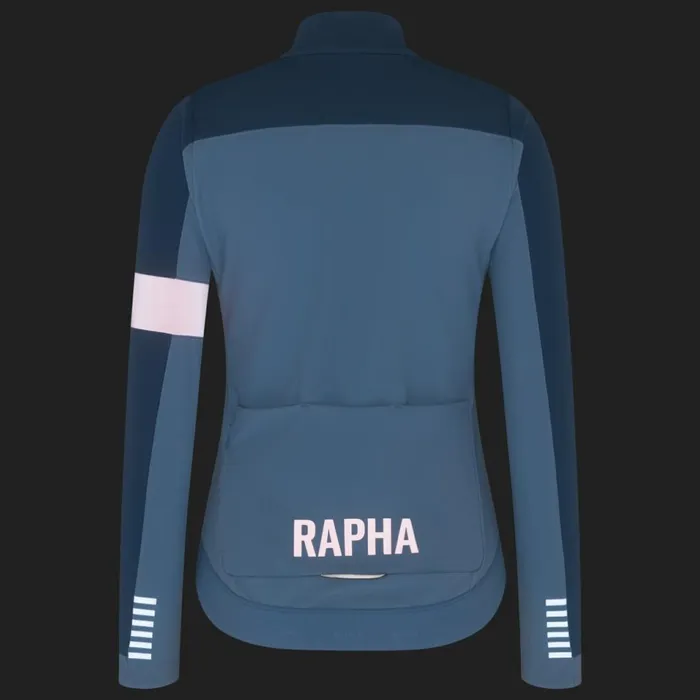Women Pro Team Winter Jacket Blackwhitereddark Redbluepeach Rapha Archive