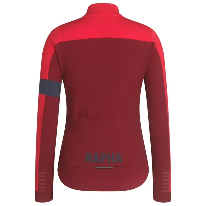 Women Pro Team Winter Jacket Blackwhitereddark Redbluepeach Rapha Archive