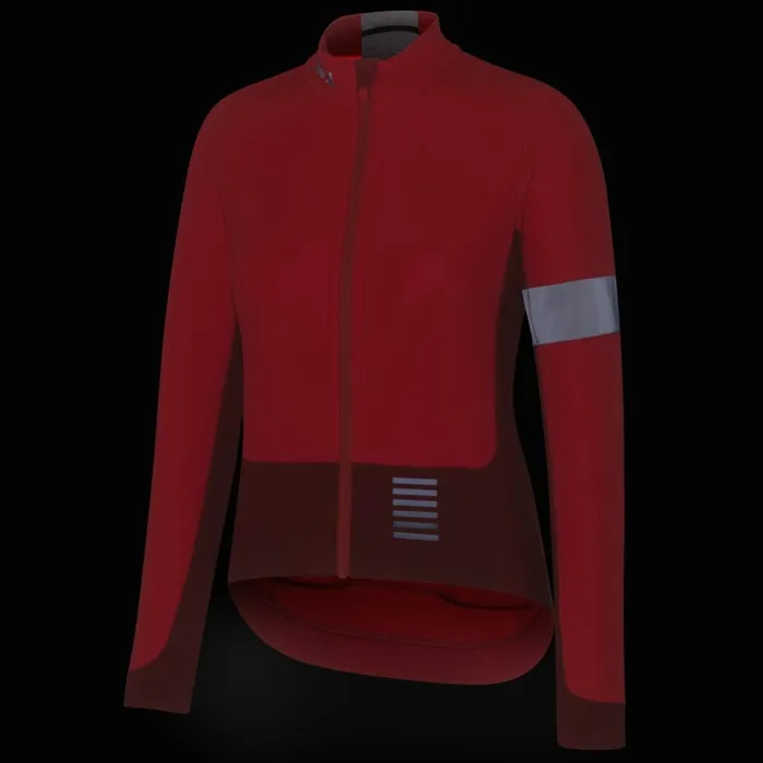 Women Pro Team Winter Jacket Blackwhitereddark Redbluepeach Rapha Archive