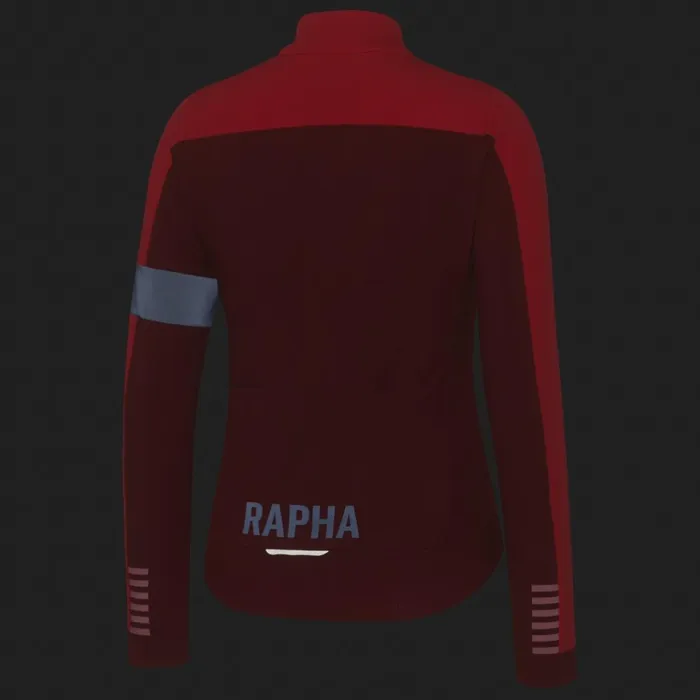 Women Pro Team Winter Jacket Blackwhitereddark Redbluepeach Rapha Archive