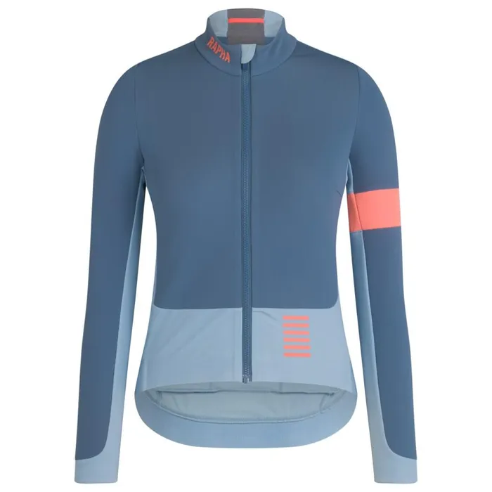 Women Pro Team Winter Jacket Blackwhitereddark Redbluepeach Rapha Archive