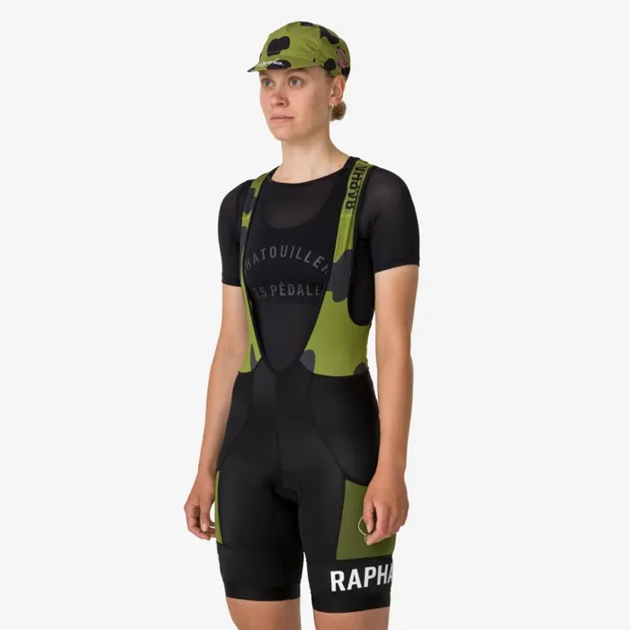 Women Rapha Patta PTT Cargo Bib Shorts Multicolour Rapha Archive