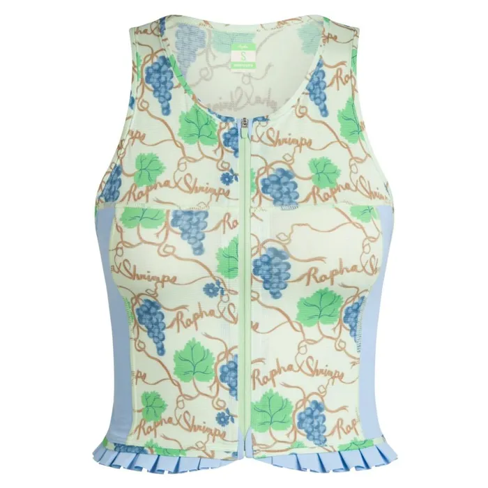 Women Rapha Shrimps Cropped Zip Tank Grape Printcornflowerwoodsmokesummer Green Rapha Hoodies TShirts and Tops Women Rapha Shrimps Cropped Zip Tank Grape Printcornflowerwoodsmokesummer Green Rapha Hoodies TShirts and Tops