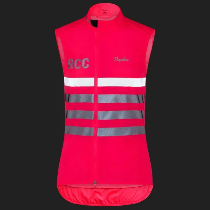 Women RCC Brevet Gilet Highvis Pink Rapha Jackets and Vests Women RCC Brevet Gilet Highvis Pink Rapha Jackets and Vests