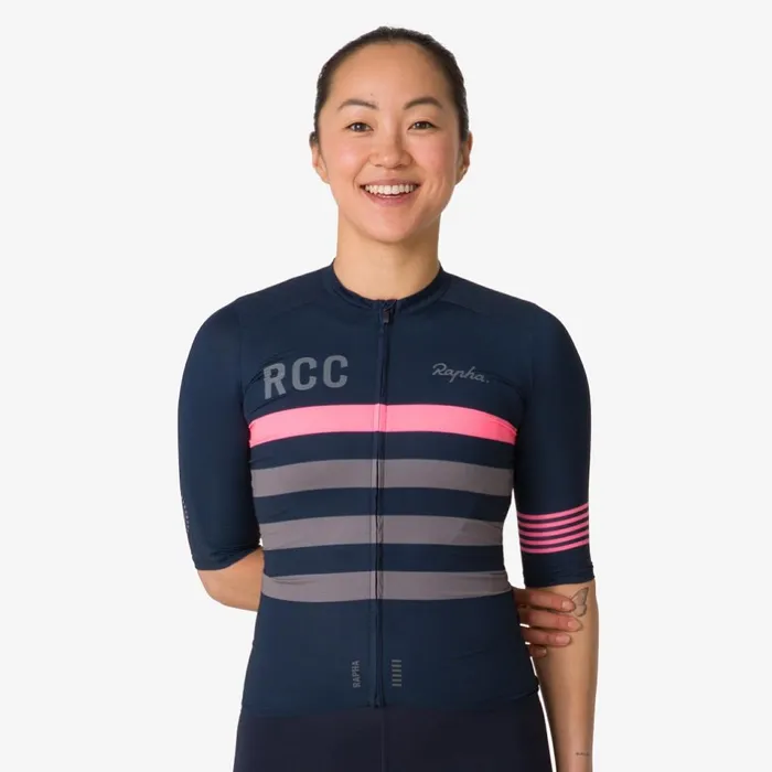 Women RCC Pro Team Aero Jersey Dark Navy Rapha Jerseys