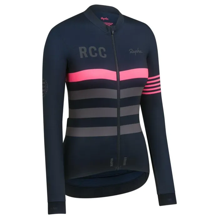 Women RCC Pro Team Long Sleeve Jersey Dark Navy Rapha Jerseys Women RCC Pro Team Long Sleeve Jersey Dark Navy Rapha Jerseys