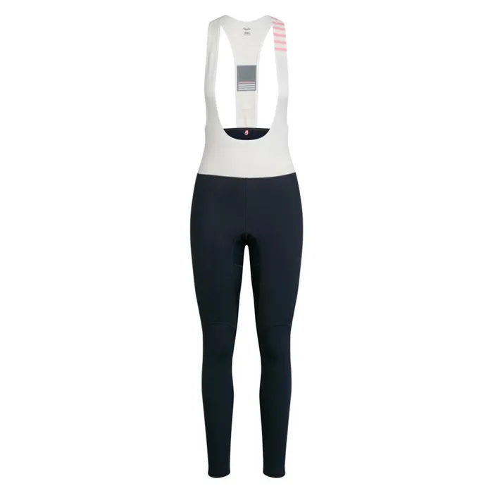 Women RCC Pro Team Winter Tights Dark Navy Rapha Bibs Shorts and Tights