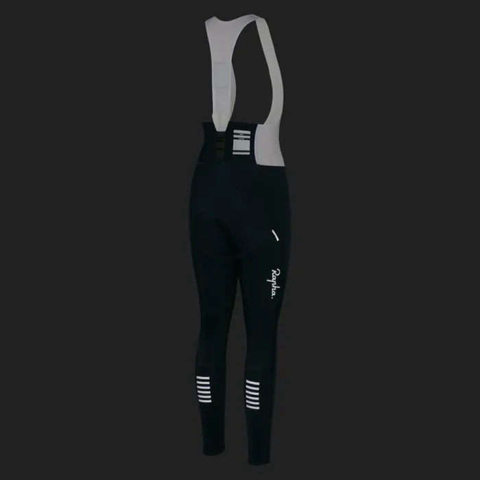 Women RCC Pro Team Winter Tights Dark Navy Rapha Bibs Shorts and Tights
