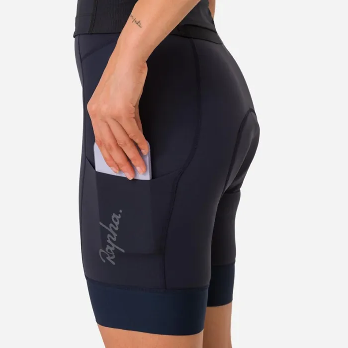 Women Regular Cargo Shorts Blackblackdark Navy Rapha Bibs Shorts and Tights
