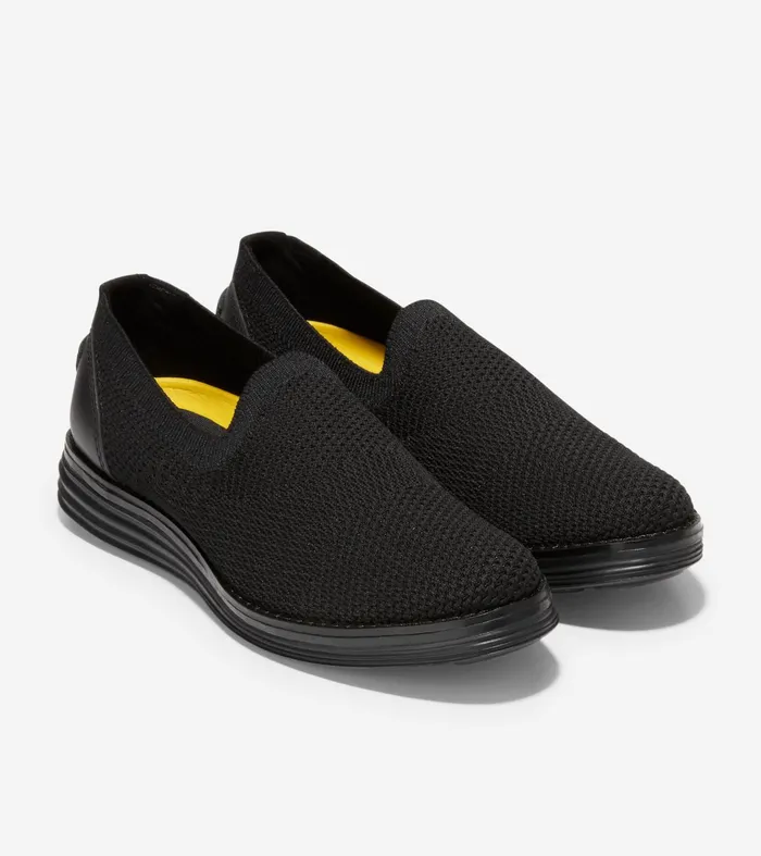 Women riginalGrand Cloudfeel Meridian Loafer Black Knitblack Cole Haan Loafers and Drivers