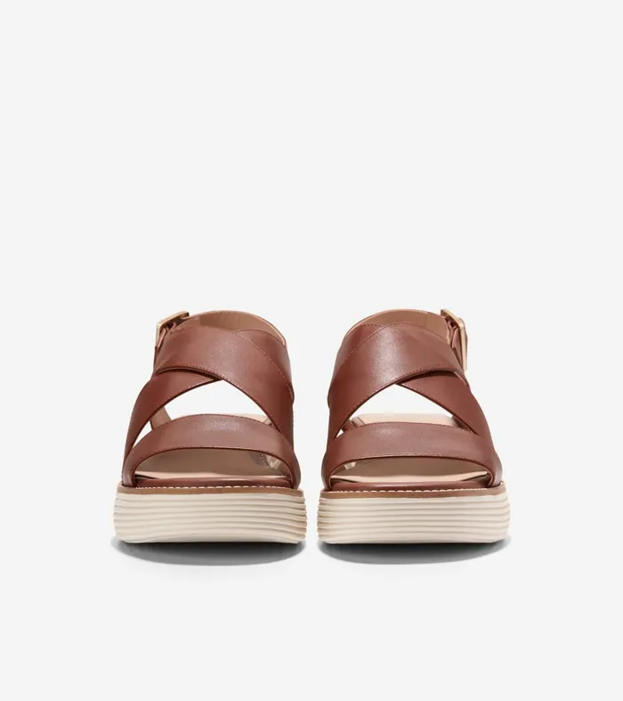 Women riginalGrand Platform Sandals Dark Cuoio Brownivory Cole Haan Sandals