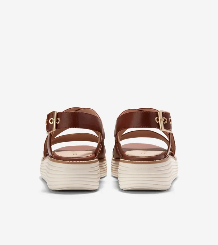 Women riginalGrand Platform Sandals Dark Cuoio Brownivory Cole Haan Sandals
