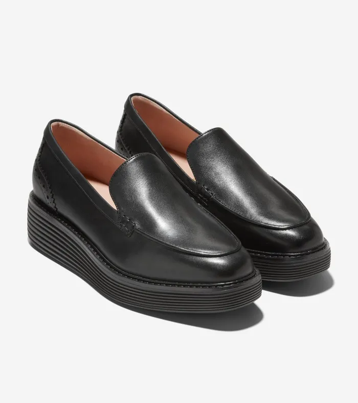 Women riginalGrand Platform Venetian Loafer Black Cole Haan Loafers and Drivers