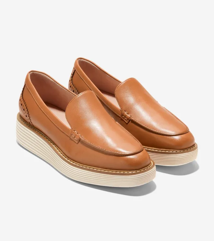 Women riginalGrand Platform Venetian Loafer Pecanivory Cole Haan Loafers and Drivers