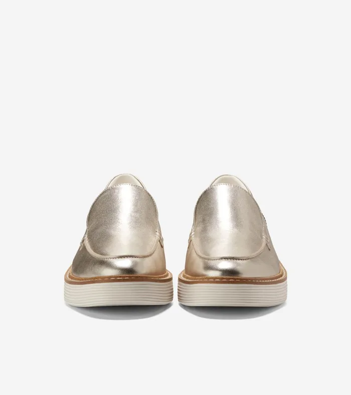 Women riginalGrand Platform Venetian Loafers Soft Goldivory Cole Haan Loafers and Drivers