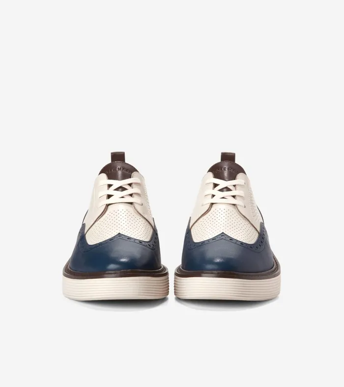 Women riginalGrand Platform Wingtip Oxfords Blue Wing Tealivory Cole Haan Oxfords