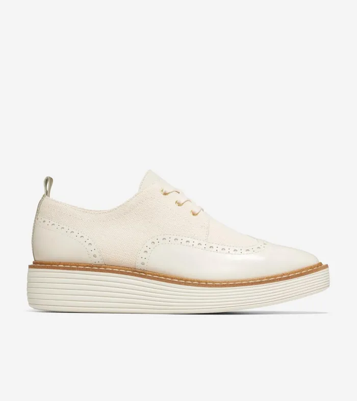 Women riginalGrand Platform Wingtip Oxfords Natural Hempivory Cole Haan Oxfords Women riginalGrand Platform Wingtip Oxfords Natural Hempivory Cole Haan Oxfords