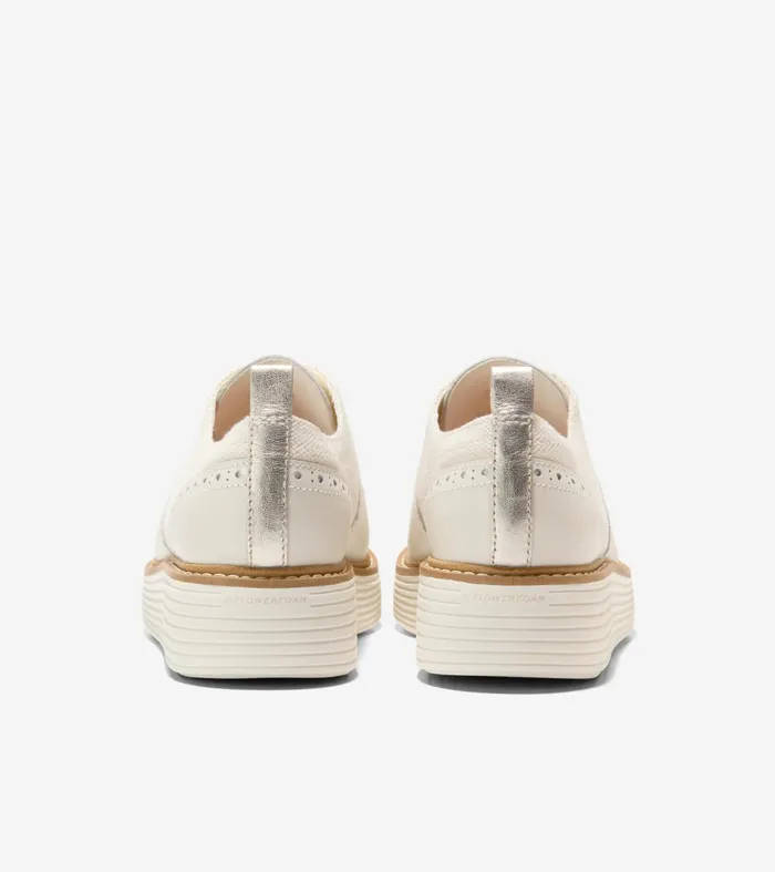 Women riginalGrand Platform Wingtip Oxfords Natural Hempivory Cole Haan Oxfords