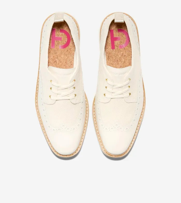 Women riginalGrand Platform Wingtip Oxfords Natural Hempivory Cole Haan Oxfords