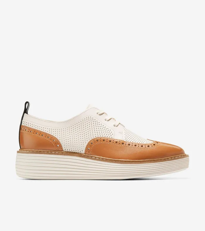 Women riginalGrand Platform Wingtip Oxfords Pecanivory Cole Haan Oxfords