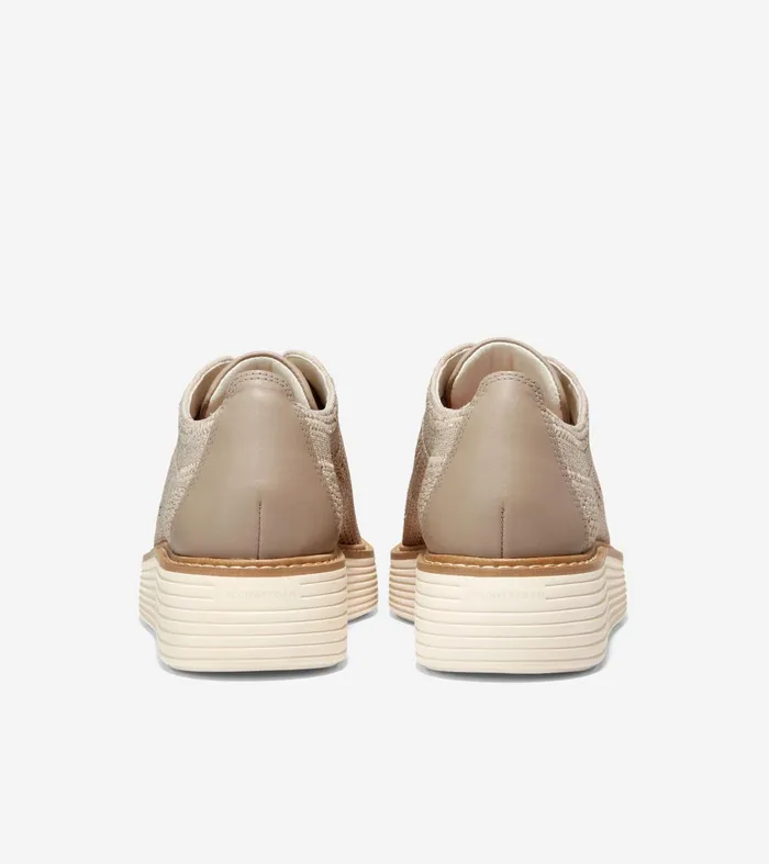 Women riginalGrand Stitchlitetrade Platform Wingtip Oxfords Rye Knitivory Stitchliteandtrade Cole Haan Oxfords