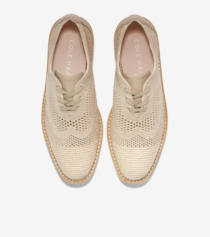 Women riginalGrand Stitchlitetrade Platform Wingtip Oxfords Rye Knitivory Stitchliteandtrade Cole Haan Oxfords